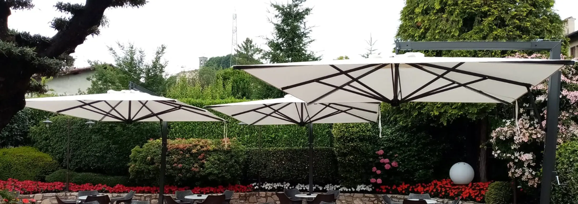 ombrelloni a Milano ombrellone palo laterale